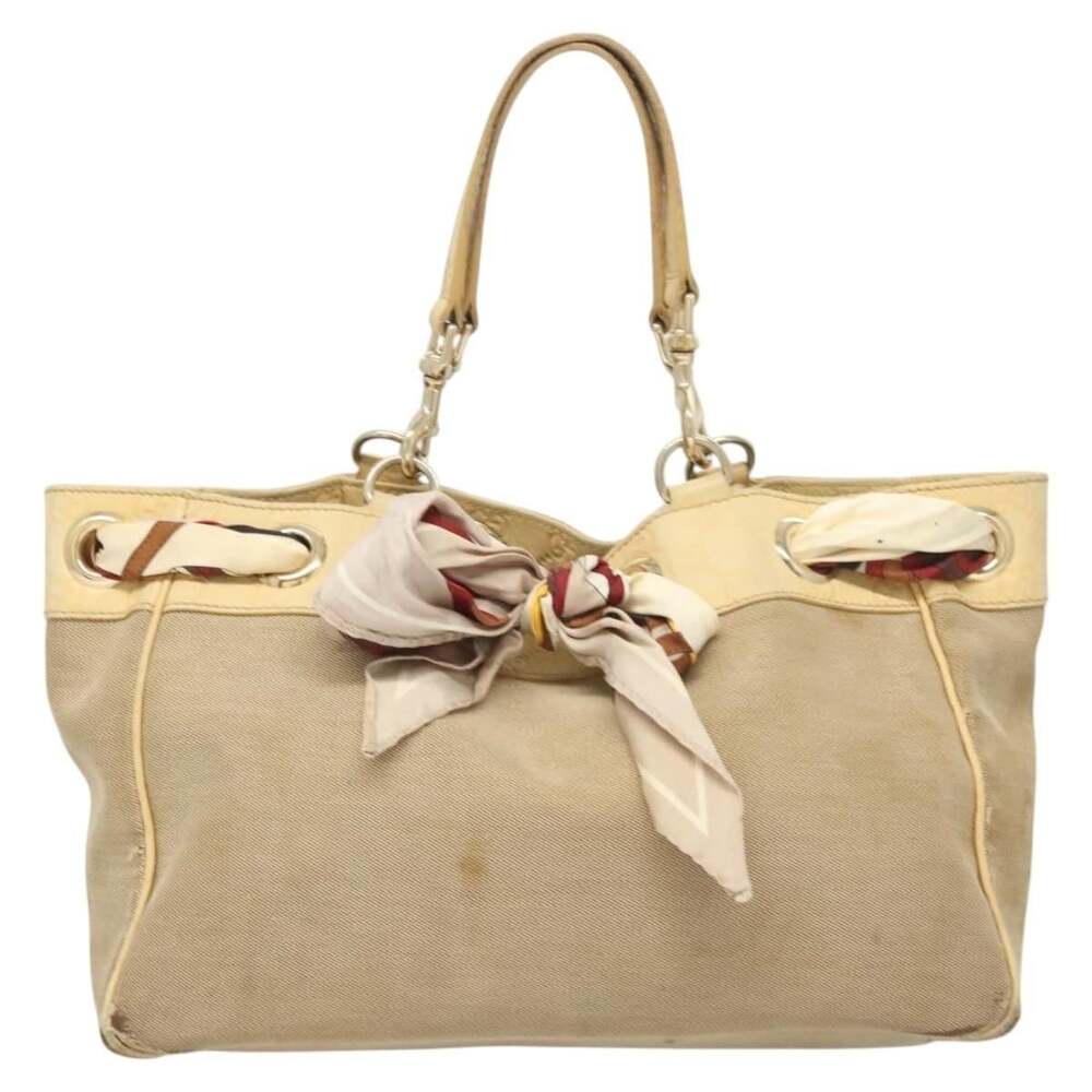 Gucci GG Canvas Guccissima Tote Bag Beige